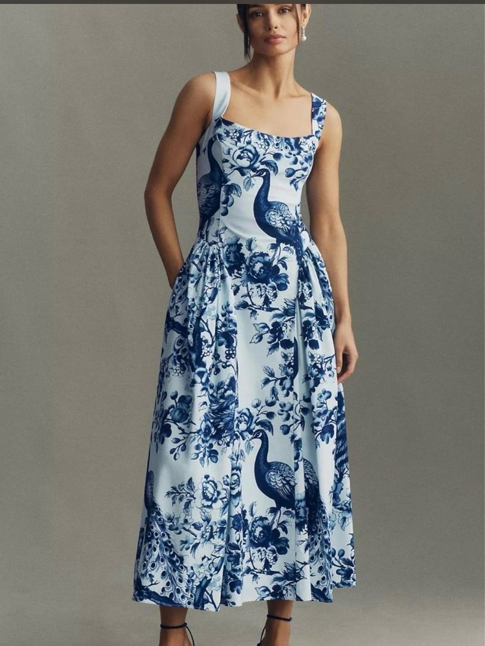 NWT BHLDN Olivia Fit & Flare Midi Dress